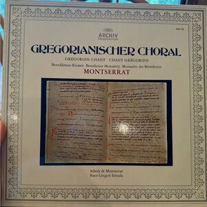 Gregorianischer Choral-Montserrat Vinyl Record